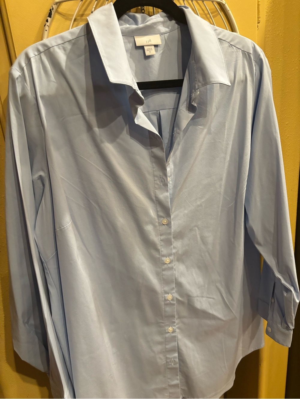 J. Jill Light Blue Women’s Button-Down Shirt